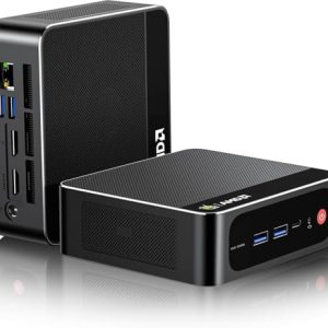 Beelink Mini PC, AMD Ryzen 5500U, 16GB DDR4, 500GB NVMe SSD, Mini Computer for Home and Office, Supports |5G LAN, Triple